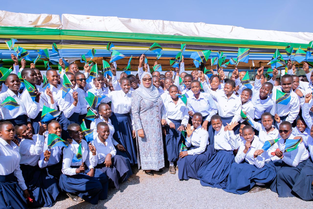 The President of the United Republic of Tanzania, Dr. Samia Suluhu Hassan, Has Laid the Foundation Stone for the Construction of the Rukwa Region Girls’ Secondary School